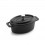 Pan Noir Mini Ovale avec Couvercle en Fonte