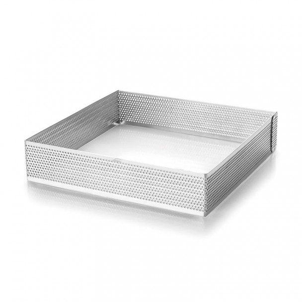 Bague Carré Perforé En Acier Inoxydable