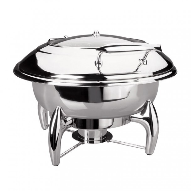 Chafing Dish Luxe Ronde En Acier Inoxydable