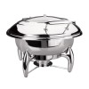 Chafing Dish Luxe Ronde En Acier Inoxydable