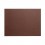 Nappe Individual en Cuir Brun Rectangulaire