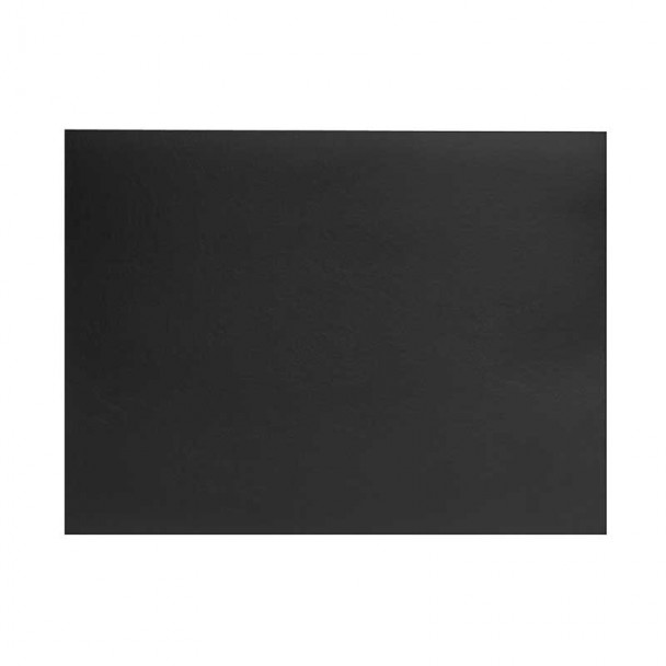 Nappe Individual en Cuir Anthracite Rectangulaire