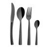 Set de Couverts Hidraulic Black Inox - 24 Pièces