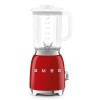 Blender en verre style 50's rouge